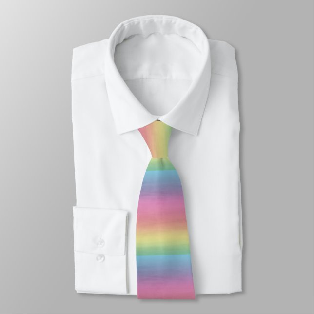 Rainbow Colour Tie (Tied)