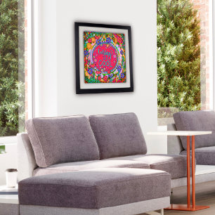 Rainbow Coloured ”Caring is Cool” Teacher School Poster