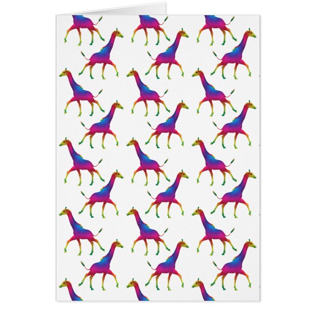 Rainbow Coloured Giraffe (Front)