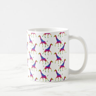 Rainbow Coloured Giraffe Coffee Mug