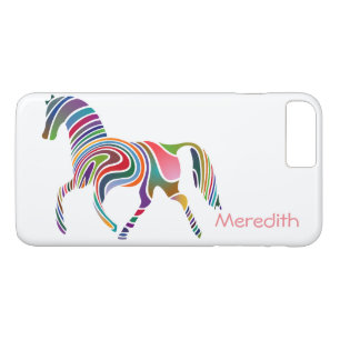 Rainbow coloured girly magical horse iPhone 8 plus/7 plus case