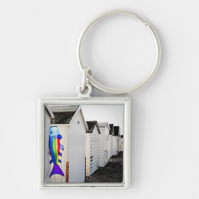 Rainbow Coloured Kite Key Ring (Front)