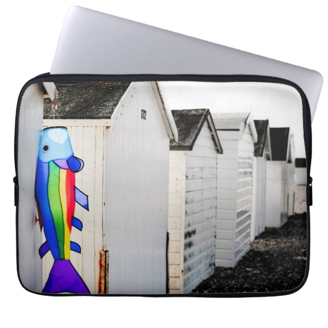 Rainbow Coloured Kite Laptop Sleeve (Front)