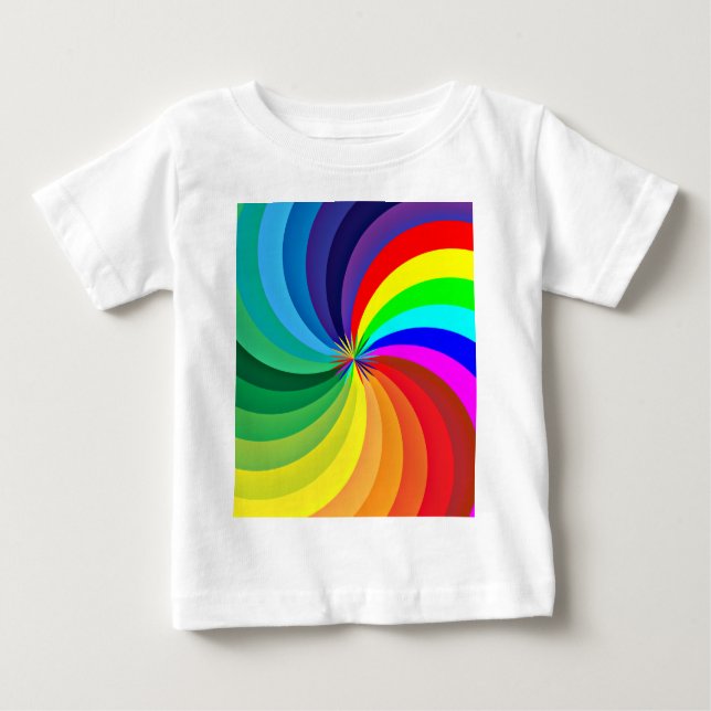 Rainbow Coloured Mandala-46556 Baby T-Shirt (Front)