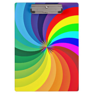 Rainbow Coloured Mandala-46556 Clipboard