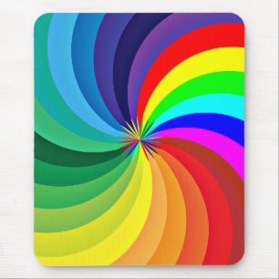Rainbow Coloured Mandala-46556 Mouse Pad