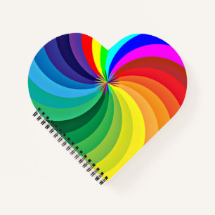 Rainbow Coloured Mandala-46556 Notebook