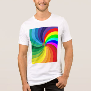 Rainbow Coloured Mandala-46556 Tri-Blend Shirt