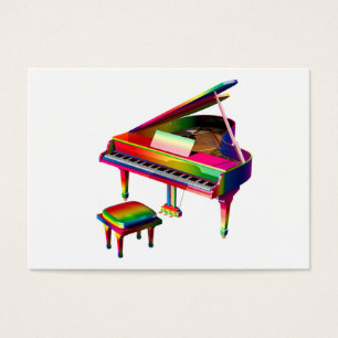 Rainbow Coloured Piano