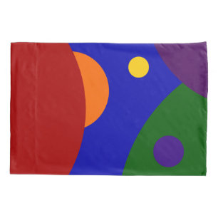 Rainbow Coloured Planets Pillowcase