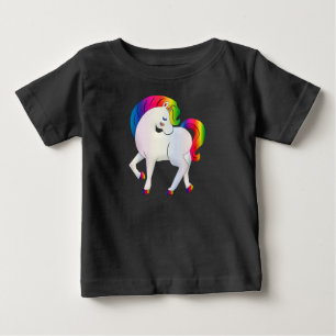Rainbow Coloured Unicorn Cartoon-46568 Baby T-Shirt
