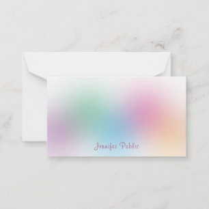Rainbow Colourful Calligraphy Monogram Template