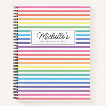 Rainbow Colourful Homeschool Copy Work Notebook