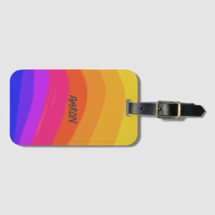 Rainbow Colourful Mountain Luggage Tag
