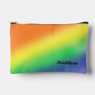 Rainbow Colourful Pencil & Toiletries Accessory Pouch