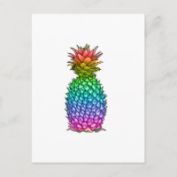 Rainbow Colourful Pineapple