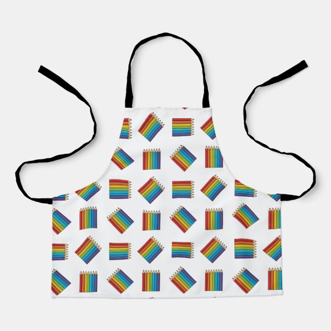 Rainbow Colouring Pencils Apron (Front)