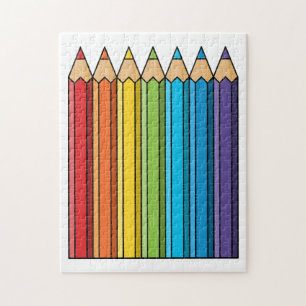Rainbow Colouring Pencils Jigsaw Puzzle