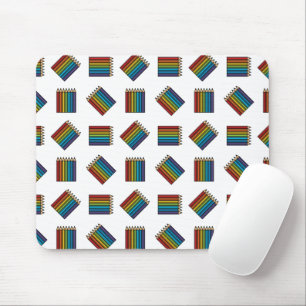 Rainbow Colouring Pencils Mouse Pad