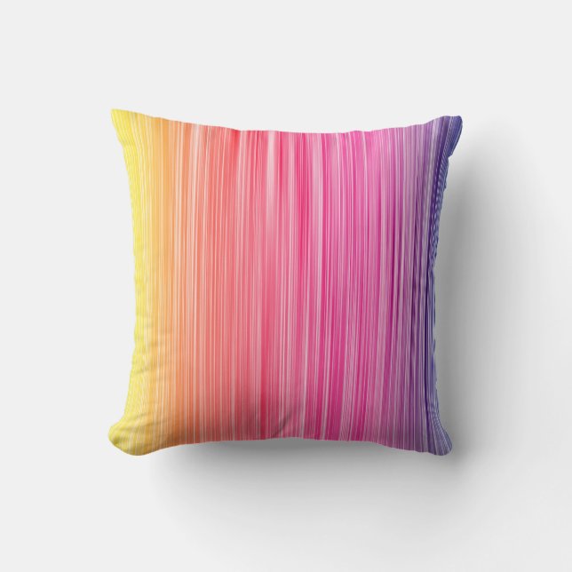 Rainbow colours abstract background. Colourful spe Cushion (Front)