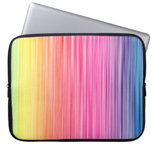 Rainbow colours abstract background. Colourful spe Laptop Sleeve