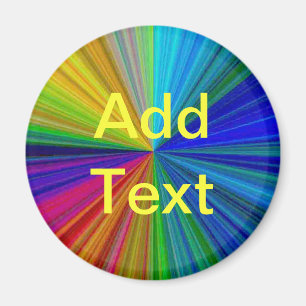 Rainbow Colours Add Quote Magnet