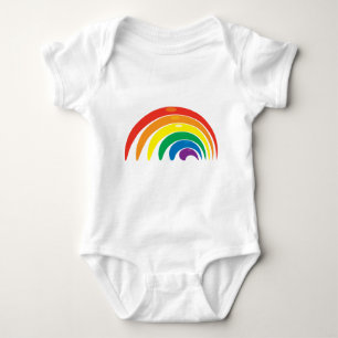 Rainbow Colours Baby Bodysuit