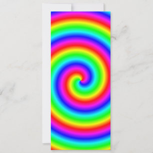 Rainbow Colours. Bright and Colourful Spiral.