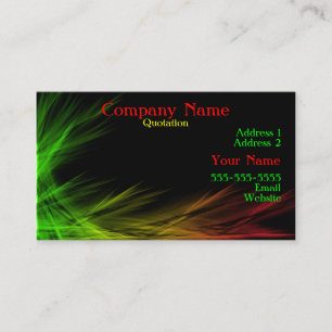 Rainbow colours business cards