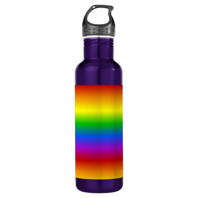 Rainbow Colours custom 710 Ml Water Bottle (Front)