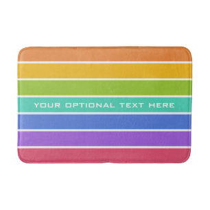 Rainbow Colours custom bath mats