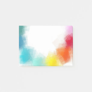 Rainbow Colours Custom Blank Modern Abstract Art Post-it Notes