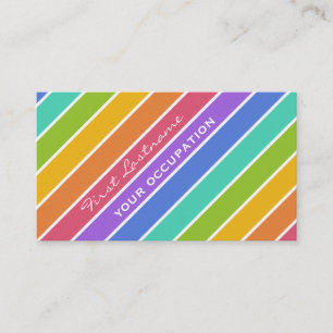 Rainbow Colours custom business cards