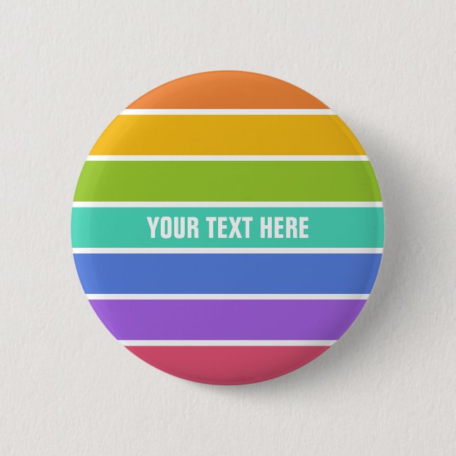 Rainbow Colours custom buttons (Front)