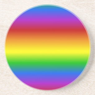 Rainbow Colours custom coaster