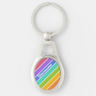 Rainbow Colours custom key chains
