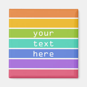 Rainbow Colours custom magnets