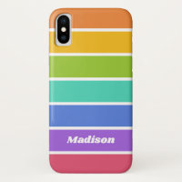 Rainbow Colours custom name phone cases