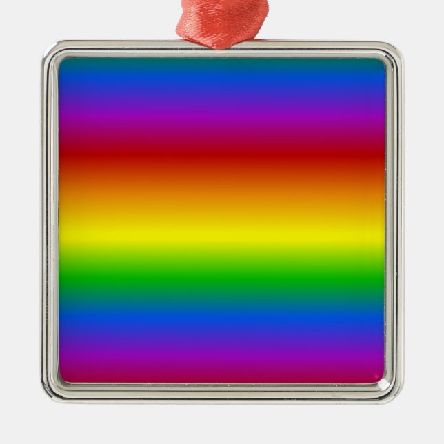 Rainbow Colours custom ornament (Front)