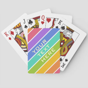 Rainbow Colours custom playing cards