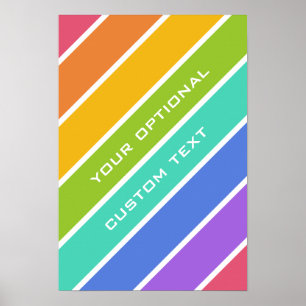 Rainbow Colours custom poster