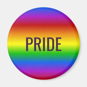 Rainbow Colours custom text magnet