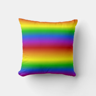 Rainbow Colours custom throw pillow