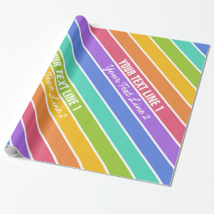 Rainbow Colours custom wrapping paper