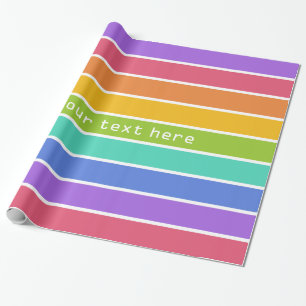Rainbow Colours custom wrapping paper