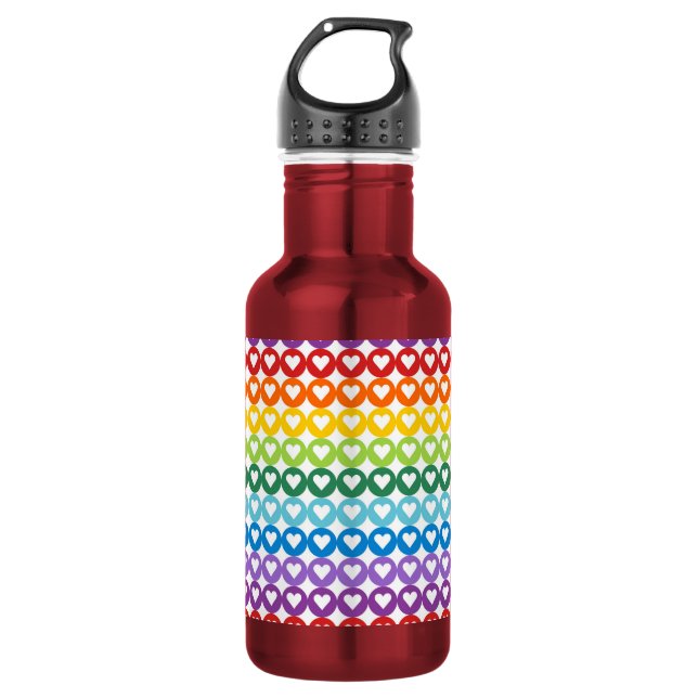 Rainbow Colours  | Cute Back to School 532 Ml Water Bottle (Front)