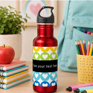Rainbow Colours    Cute Back to School 532 Ml Water Bottle