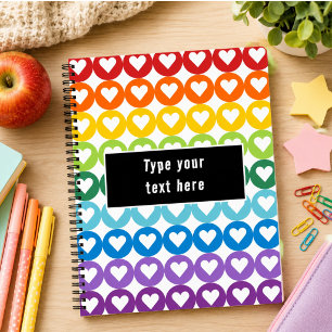 Rainbow Colours    Cute Back to School Notebook