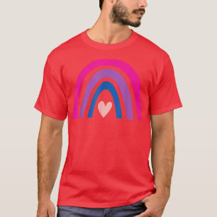 Rainbow Colours Flag Pride Bisexual Bi T-Shirt