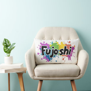 Rainbow Colours Fujoshi Slogan Lumbar Cushion